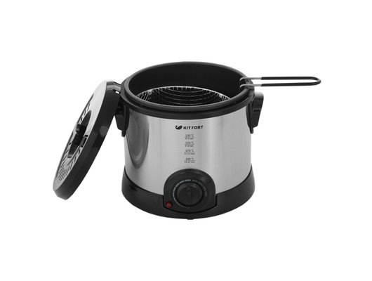 Фритюрница KITFORT KT-2011 серебристый/черный